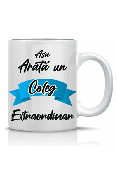 OEM Cană albă personalizată Coleg extraordinar, INOVATIX®. 330ml