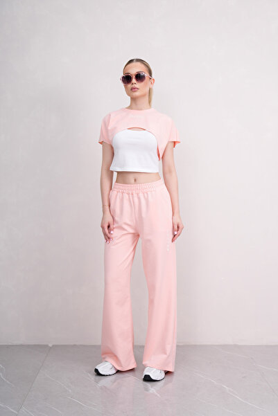 PONÇİK Γυναικείο Σετ Φόρμας Crop 3 τεμαχίων Sport Comfort 25074