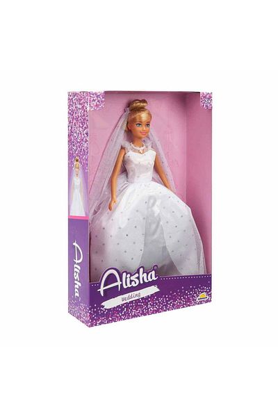 NEZADE STORE 3381 Sun-Rst-Sis-Mannequin Doll Alisha with Wedding Dress 29 cm - Sunman