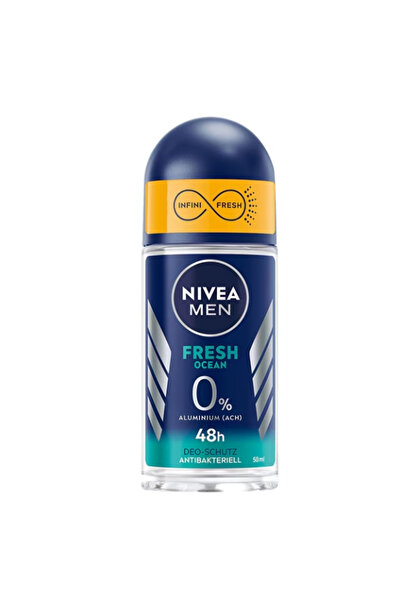 NIVEA Deodorant Roll-on pentru bărbați Fresh Ocean, 50ml