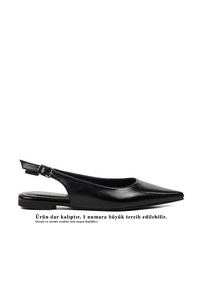 Aspor Black Women's Ballerinas