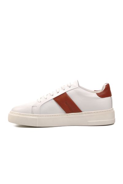Aspor White Tan Men's Sneaker Shoes