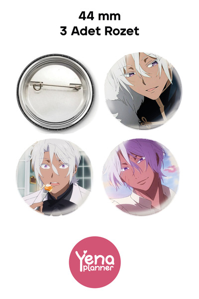 Yenaplanner مجموعة زينة حقيبة Vanitas no Carte / مجموعة شارة / سلسلة مفاتيح ف...