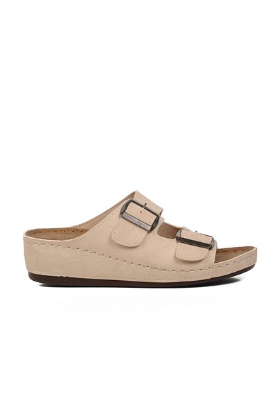 Aspor Beige Women's Slippers