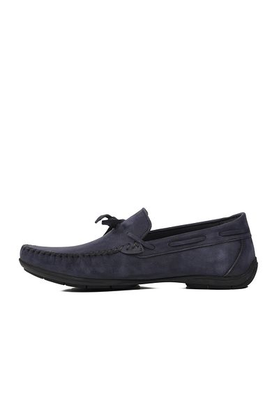 Aspor Navy Blue Nubuck Men's Loafer Shoes