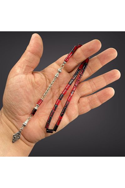Kt 5X8 mm Cut Fire Amber Rosary