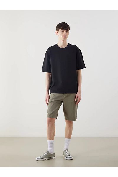 LC Waikiki Xside Black Crew Neck Men's T-Shirt