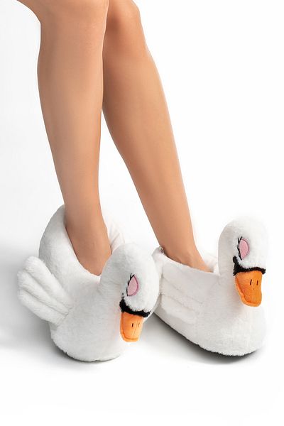 Twigy Papuci White Swan - Femei, Animale, 36/41