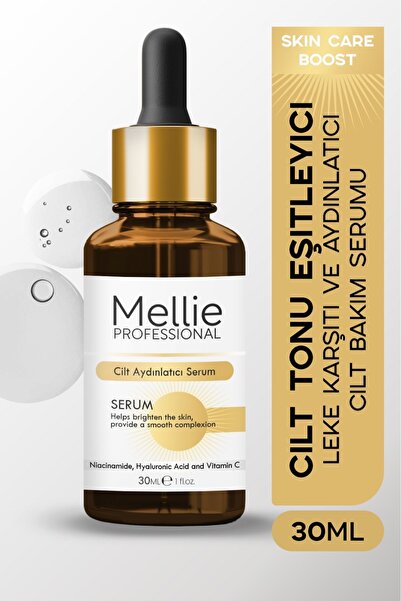 mellie Cilt Aydınlatıcı, Leke Karşıtı Ve Ton Eşitleyici Cilt Bakım Serumu 30 ml