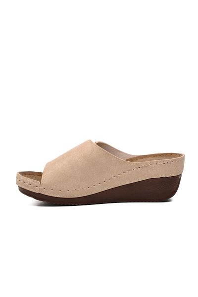Aspor Beige Women's Slippers