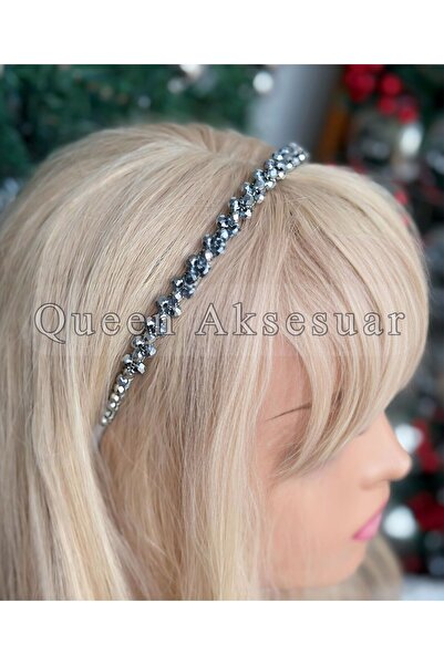 QUEEN AKSESUAR Πολυτελής σχεδίαση με κρυστάλλινες πέτρες, κεντημένη λεπτή μον...