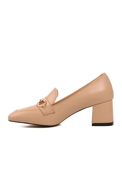 Aspor Beige Women's Heeled Shoes