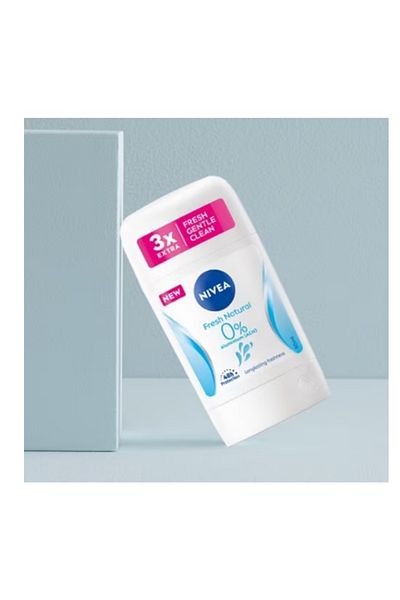 NIVEA Deodorant Stick For Women, Fresh Natural 0% Alu 50 ml