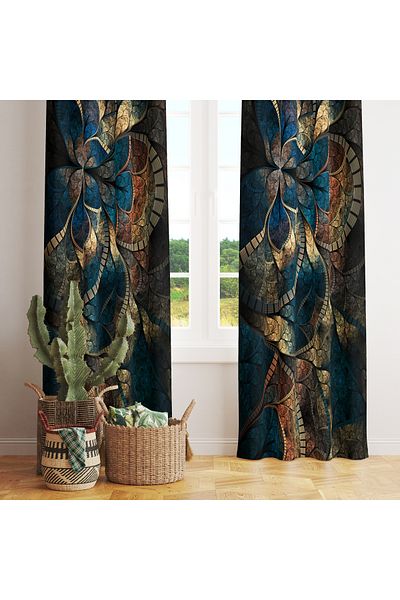 stellahomes Special Design Decorative Background Curtain 140X260 cm Single Wing