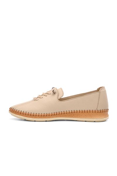 Voyager Beige Women's Flat Comfortable Casual Shoes