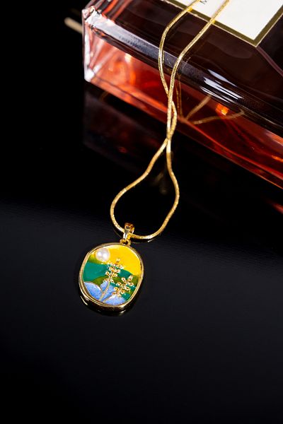 Zalifra Vintage Series, Virgo Model, Stylish and Elegant Steel Necklace