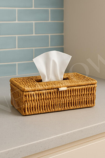 NEWNOW В'язана серветниця, паперова серветниця 24 X 13 X 9 см