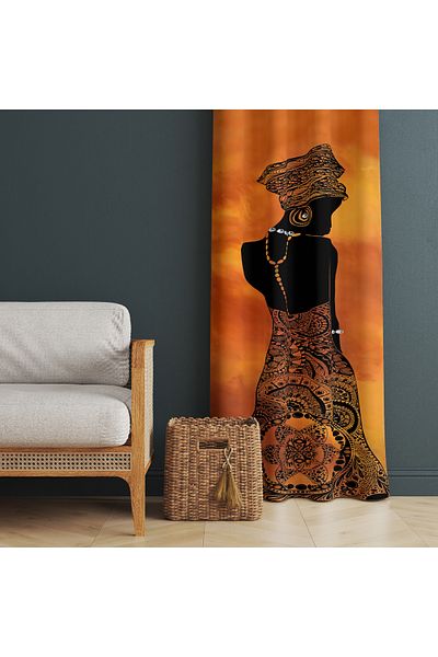 stellahomes Special Design Decorative Background Curtain 140X260 cm Single Wing
