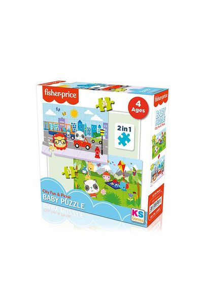 Toptan Bulurum Fp 13407 Baby Puzzle City Fun Picnic 2in1