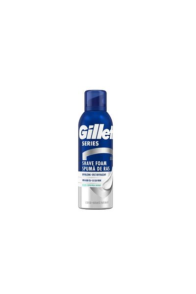 Gillette Spuma De Ras Series Revitalizanta Cu Ceai Verde, 200 ml