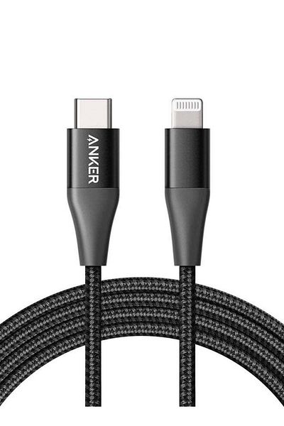 Anker PowerLine+ II USB-C to Lightning Cable with Travel Pouch Black