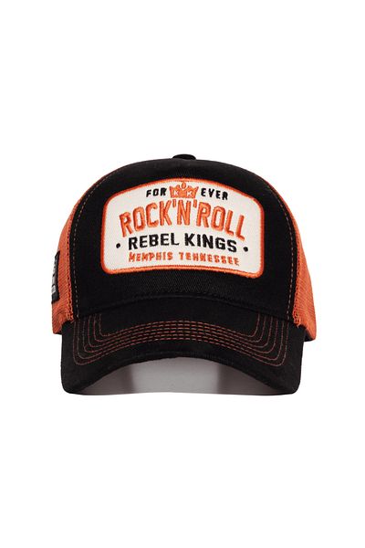 King Kerosin Mesh Trucker Hat - Rock'n'Roll Embroidered Hat