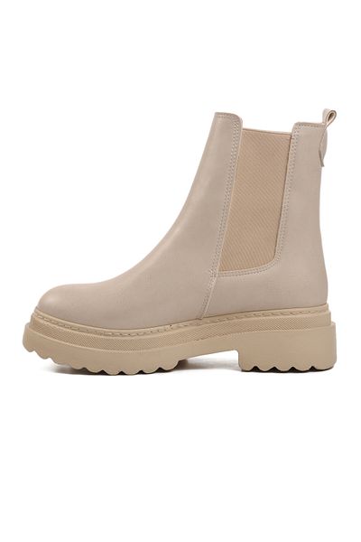Aspor Beige Women's Chelsea Boots
