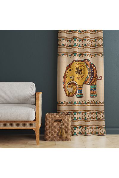 stellahomes Special Design Decorative Background Curtain 140X260 cm Single Wing
