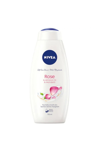 NIVEA Rose and Almond Oil Shower Gel, 750 ml