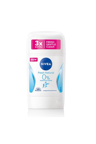 NIVEA Deodorant Stick For Women, Fresh Natural 0% Alu 50 ml