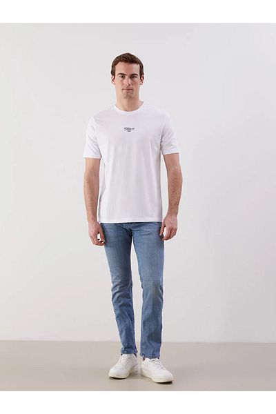 LC Waikiki Ανδρικό μπλουζάκι LCWAIKIKI Classic White Hope Meat με στάμπα