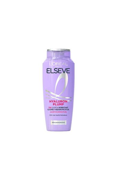 L'oreal Sampon Hidratant Elseve Hyaluron Plump Pentru Par Deshidratat, 400 ml