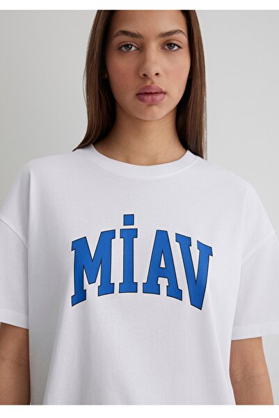 Mavi Футболка з принтом miav, вільний крій, 100% бавовна