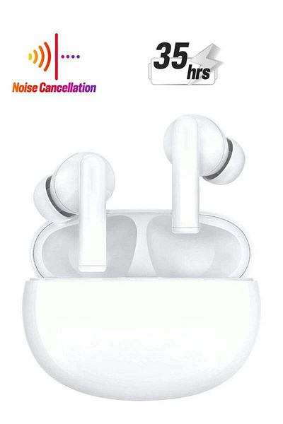 HONOR سماعات أذن Choice X5 Anc عمر بطارية 35 ساعة، إصدار الإمارات العربية المتحدة باللون الأبيض (TDRA)