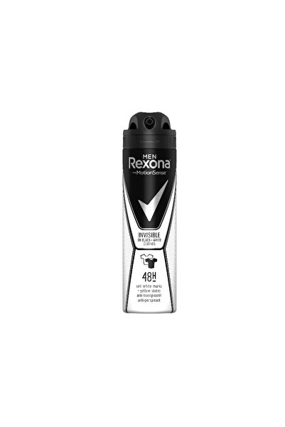 Rexona Deodorant Spray Antiperspirant Invisible Black&white, Barbati, 150 ml