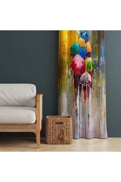 stellahomes Special Design Decorative Background Curtain 140X260 cm Single Wing