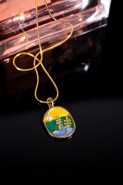 Zalifra Vintage Series, Virgo Model, Stylish and Elegant Steel Necklace
