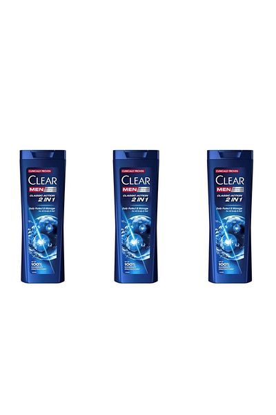 Clear Pachet 3 X Șampon Men 2 În 1 Classic Action 360ml