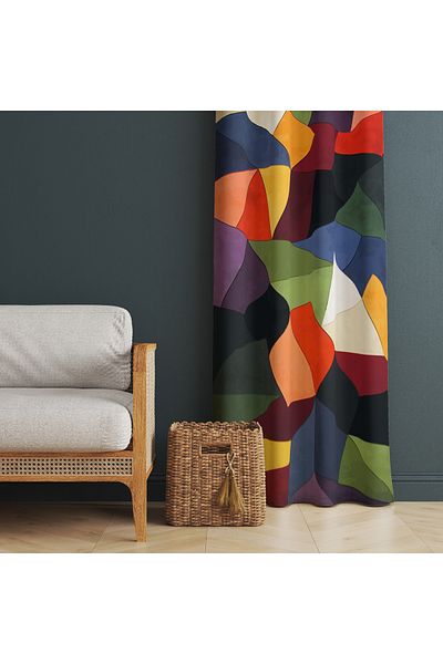stellahomes Special Design Decorative Background Curtain 140X260 cm Single Wing