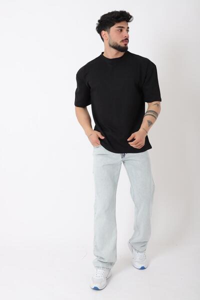 Stilkombin Μπλουζάκι με κηρήθρα μοντέλο με λαιμόκοψη μεγάλου μεγέθους STU-2468_30462