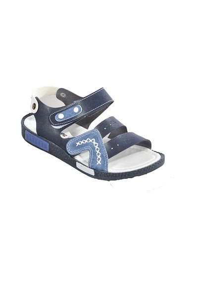 Aspor Navy Blue White Blue Children's Flat Sandals