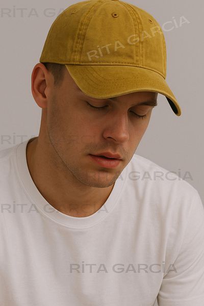 Ritagarcia Unisex Washable Vintage Mustard Cap Hat