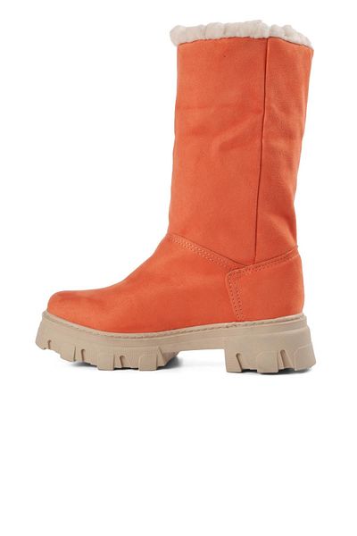 Aspor Red Pomegranate Flower Girl's Boots