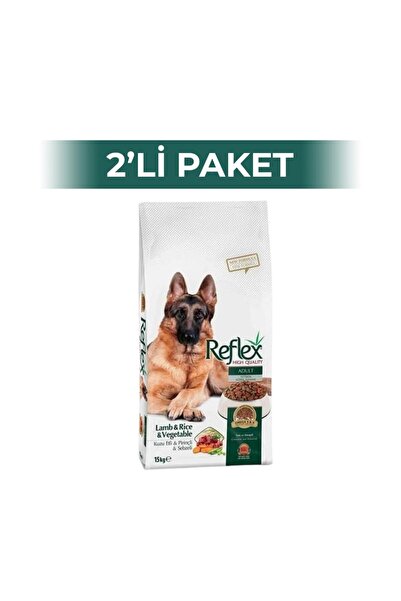 Reflex Kuzulu Etli ve Sebzeli Yetişkin Kuru Köpek Maması 3 kg 2 Adet