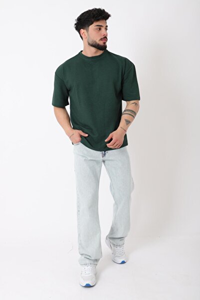 Stilkombin Μπλουζάκι με κηρήθρα μοντέλο με λαιμόκοψη μεγάλου μεγέθους STU-2468_30462