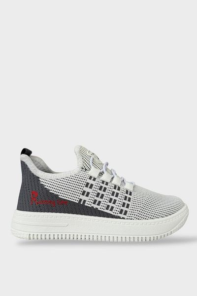 Liger Children's Knitwear Smart Lacing Aqua Sports Shoes White - Smoked