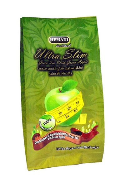 HEMANI Hemani Ultra Slim Green Tea Green Apple 10 Bags