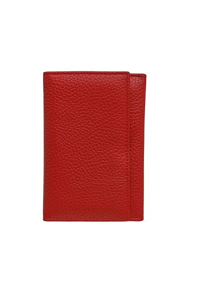 OEM Women's leather wallet, Toro Nero, Boss Lady red