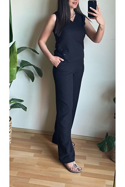 Butik SİYAH RİVETLİ TAKIM