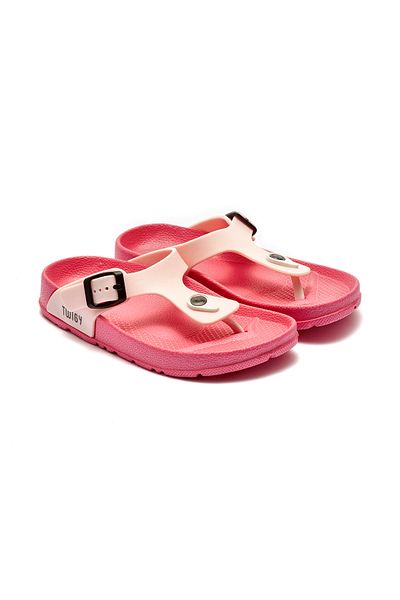 Twigy Celine Children's Flip Flops Beige Pink 31/35